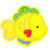 Ecusson thermocollant adorable poisson 5x5cm