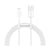 Baseus Câble de Charge et Transfert USB-Lightning Rapide 2,4A 1,5m Rapide Blanc