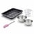 Set pâtisserie avec moule pour 12 mini pains, 2 bols à mixer, verre mesureur et spatule Zenker