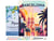 Peinture par Numéro Figured'Art avec Cadre Affiche Vintage Barcelone - Activité Manuelle Kit de Loisir Créatif DIY Numéro d'Art Complet - 40x50cm toile tendue sur châssis