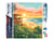 Diamond Painting Broderie Diamant Figured’Art 40x50cm toile entière roulée avec diamants carrés - Club de plage au coucher du soleil