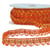 Bobine 25m Galon robe fil métallisé Orange 14mm