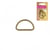 Lot de 2 passants demi-ronds or antique 30mm