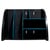 Organiseur de bureau The Organizer Neo Deco - Noir/Bleu Canard - Exacompta