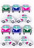 10 STICKERS VOITURE DE VACANCES EFFET 3D 48