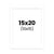 Passe-partout - Blanc - 15x20cm - Photo 10x15cm - Pour cadre - Encadrement