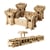 Jeu de construction en bois Fortification 282 pièces  Igroteco