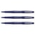 Lot de 3 stylos feutres - Paper:Mate - Flair Original - Pointe moyenne M (1,0 mm) - Bleu marine