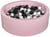 Piscine à balles Aire de jeu + 200 balles rose noir,blanc,gris - Velinda