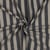 Tissu Lin Viscose rayures Noir sur fond Ecru