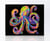 DIAMOND DOTZ kit fond noir suédine - Pieuvre arc-en-ciel