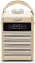Radio réveil ROBERTS Rambler Midi - Aluminium, bois, bambou, cuir - 1-21871228 - Pastel Crème - 13 x 18,3 x 12,3 cm