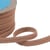 Double cordon fils 10mm beige/rose au mètre