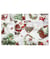 Tissu Noël traineau aspect lin de 150 cm de largeur Ecru vendu par 50 cm