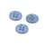 Bouton rond coquillage 4 trous 11mm bleu marine