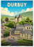 Affiche ville Durbuy | A3 : 29,7x42cm