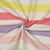 Tissu Toile de Coton Canvas Rayures pastels sur fond Ecru