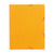 Chemise à élastique sans rabat carte lustrée 350gm2 - A4 - Jaune - x 50 - Exacompta