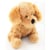 Peluche chien brun assis 22 cm
