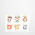 Les stickers 12 femmes de Julie Adore - Planche 2 - 18 x 13 cm - papier recyclé