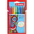 Lot de 6 feutres de coloriage double pointe fine et moyenne - STABILO - Trio 2 in 1