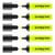 Lot de 5 surligneurs - EDDING - Jaune - Pointe biseautée 2-5 mm - Rechargeable