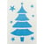 MégaCréa DIY - Pochoirs spécial Noël 25 cm 4 pièces