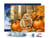 Diamond Painting Broderie Diamant Figured’Art 40x50cm toile tendue sur châssis en bois - diamants carrés - Lapin et citrouilles