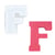 Moule en silicone 12cm x 15,5cm x 3,5cm - Lettre F