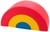 Arc - en - ciel mini – lot de 3 gros blocs jaune, rouge, bleu - Velinda