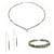 Collier, bracelet et boucles d'oreilles Lumia en pierres Turquoise Africaine - Sloya