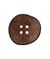 Carte de 2 boutons Recyclé cuir 20mm motif brut - Union Knopf Marron