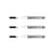 Lot de 3 Marqueurs craie liquide - WONDAY - Blanc - Pointe ogive 4 mm