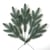 Lot de 5 branches de sapin artificielles 32,5 cm à décorer