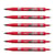 Lot de 6 marqueurs permanents PILOT Twin Marker Begreen - Rouge - Pointe ogive fine et moyenne