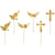 6 Pics Cupcakes Toppers - Première Communion