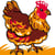 LUC - Kit canevas Soudan Mère poule 25x25 cm