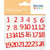 SET CHIFFRES AUTOCOLLANTS FEUTRES - CALENDRIER AVENT - 3 CM