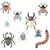 45 Grands Confettis Insectes Magiques