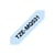 Brother - Cartouche ruban Etiqueteuse Brother 12mm Pastel bleu TZe-MQ531
