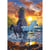 Puzzle 2 licornes se promenent sur la plage 1000 pieces - collection monde feerique - educa - 19025