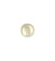 Bouton perle ovale 10mm ivoire