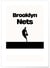 Affiche Brooklyn Nets - Design minimaliste | A3 : 29,7x42cm