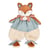 Doudou plat Renard Timo sensoriel 29cm - Doudou et Compagnie