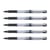 Lot de 5 Stylos roller PILOT - V-Ball Grip 05 - Encre liquide noire - Pointe fine 0.5 mm