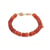 Bracelet Blima en pierres Agate rouge - Sloya