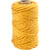 Cordon pour macramé, L : 55 m, d 4 mm, jaune, 330 gr/ 1 rouleau