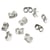 100 FERMOIRS papillon BOUCLES D'OREILLES metal argente - creation bijoux perles