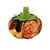 Tomate porte-épingles 8cm fleurs vintage