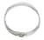 5 COLLIERS TOUR de COU gris semi rigide fermoir a vis - creation bijoux perles